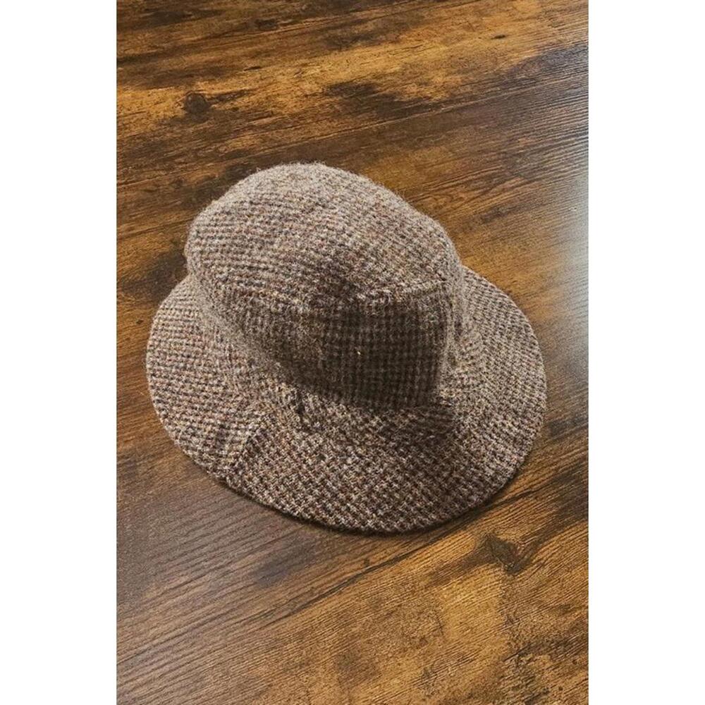 LL Bean Freeport Maine Harris Tweed Hat, Gore-Tex, Made USA 100% Scottish Wool‎